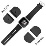 For Fitbit Versa 2 / Versa / Versa Lite xDfind Flat Holes Solid Color Silicone Watch Band, S, L