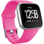 For Fitbit Versa 2 / Versa / Versa Lite xDfind Flat Holes Solid Color Silicone Watch Band, S, L