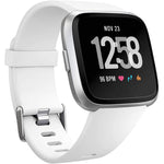 For Fitbit Versa 2 / Versa / Versa Lite xDfind Flat Holes Solid Color Silicone Watch Band, S, L