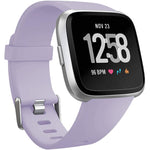 For Fitbit Versa 2 / Versa / Versa Lite xDfind Flat Holes Solid Color Silicone Watch Band, S, L
