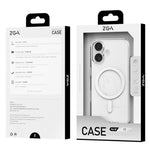 ZGA Magsafe Metal Buttons Clear PC Hybrid TPU Phone Case, For iPhone 17 Pro Max, For iPhone 17 Pro, For iPhone 17