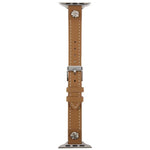 Rivet Camellia Skin Feel Microfiber Leather Watch Band, For Apple Watch 46mm / 49mm / 45mm / 44mm, For Apple Watch 42mm / 41mm / 40mm / 38mm
