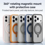 ZGA Feitian 360 Rotation Holder Magsafe PC Hybrid TPU Phone Case, For iPhone 17 Pro, For iPhone 17 Pro Max