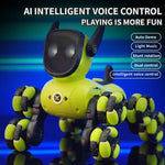 JJR/C Q200 Small Eight-wheeled Multi-function Remote Control Robot Dog with RC Watch