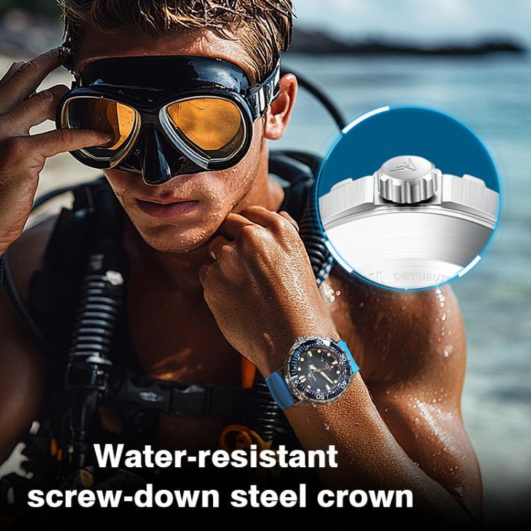 NORTH EDGE TRITON Outdoor Dive Men Solar Luminous Quartz Watch