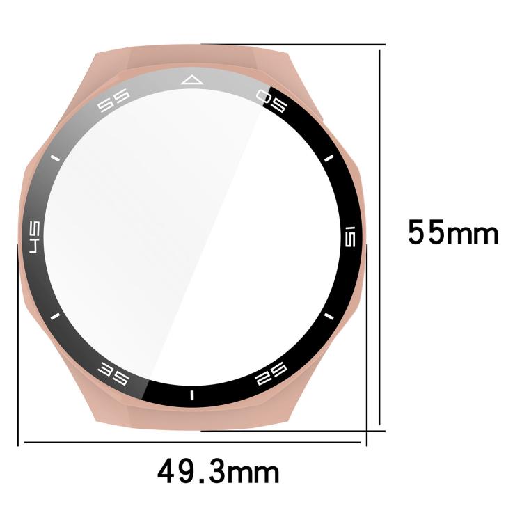 xDfind Graduated Style Tempered Film Integrated PC Watch Protective Cover, For Huawei Watch GT 5 Pro 46mm, For Huawei Watch GT 5 Pro 42mm