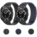 Carbon Fiber Magnetic Loop Watch Band, For Samsung Galaxy Watch Ultra 47mm / Ultra 2025, For Samsung Galaxy Watch8 / Watch8 Classic