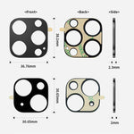 XDcase Titanium Alloy Hollow Camera Lens Protector, For iPhone 14 / 14 Plus