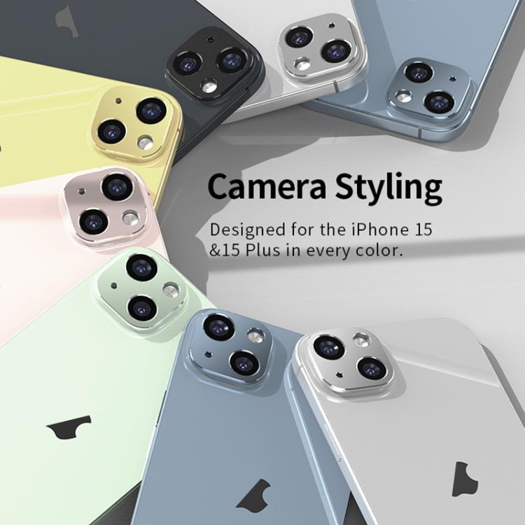 XDcase Titanium Alloy Hollow Camera Lens Protector, For iPhone 14 / 14 Plus