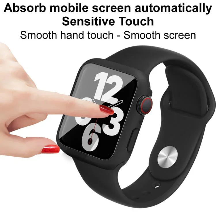 imak Integrated Case and Film with Silicone Strap, For Apple Watch SE 1/2/3/Series 4/5/6 44mm, For Apple Watch SE 1/2/3/Series 4/5/6 40mm