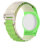 xDfind Silver Buckle Loop Nylon Band Style Anti-lost Tracker Protective Cover, For AirTag 2nd Gen / AirTag 1st Gen