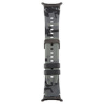 xDfind Black Connector Camouflage Print Silicone Watch Band, For Galaxy Watch Ultra2 2026 / 2025 / 1 2024, For Galaxy Watch9 / 8 / 8 Classic