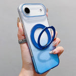 Transparent Gradient 360 Degree Rotation Holder MagSafe Phone Case, For iPhone 17 Pro Max, For iPhone 17 Pro, For iPhone 17, For iPhone Air, For iPhone 16 Pro Max, For iPhone 16 Pro, For iPhone 16 Plus, For iPhone 16