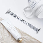 xDfind Flowing Swirls Diamond Metal Watch Band, For Apple Watch 42 / 44 / 45 / 46 / 49mm, For Apple Watch 38 / 40 / 41 / S11 42mm