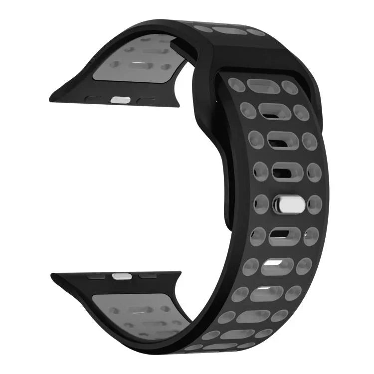 xDfind Two Color Silicone Sport Breathable Watch Band, For Apple Watch 46mm / 49mm / 45mm / 44mm