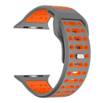xDfind Two Color Silicone Sport Breathable Watch Band, For Apple Watch 46mm / 49mm / 45mm / 44mm