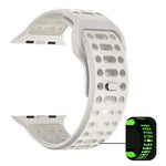 xDfind Two Color Silicone Sport Breathable Watch Band, For Apple Watch 46mm / 49mm / 45mm / 44mm