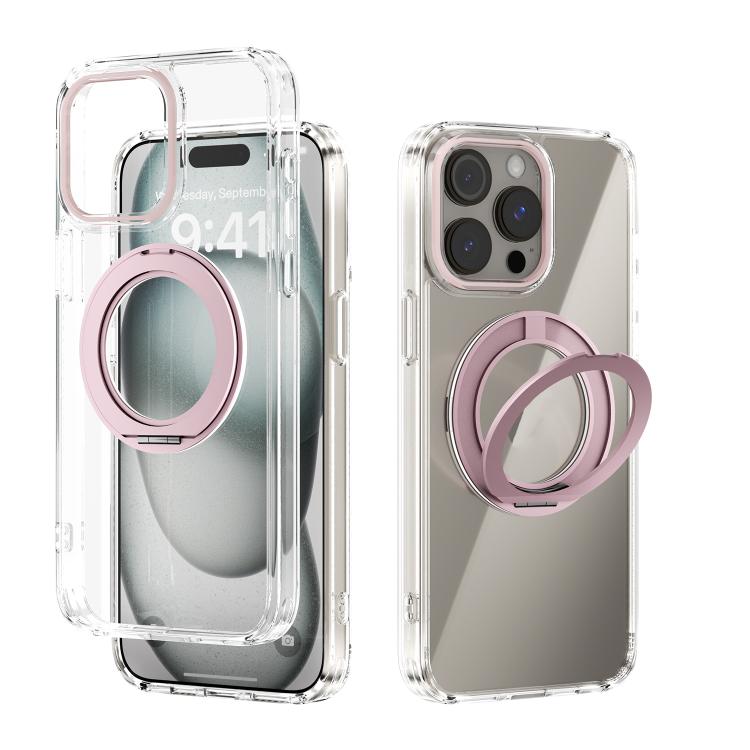 ABEEL MagSafe Q-LUCK Pivot Bracket Transparent Phone Case, For iPhone 15 Pro Max, For iPhone 15 Pro, For iPhone 15 Plus, For iPhone 15, For iPhone 14 Plus, For iPhone 14, For iPhone 14 Pro, For iPhone 14 Pro Max