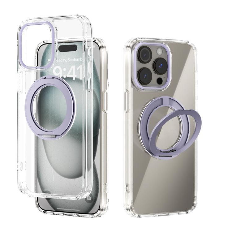 ABEEL MagSafe Q-LUCK Pivot Bracket Transparent Phone Case, For iPhone 15 Pro Max, For iPhone 15 Pro, For iPhone 15 Plus, For iPhone 15, For iPhone 14 Plus, For iPhone 14, For iPhone 14 Pro, For iPhone 14 Pro Max