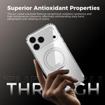 ABEEL MagSafe Q-LUCK Pivot Bracket Transparent Phone Case, For iPhone 15 Pro Max, For iPhone 15 Pro, For iPhone 15 Plus, For iPhone 15, For iPhone 14 Plus, For iPhone 14, For iPhone 14 Pro, For iPhone 14 Pro Max
