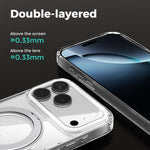 ABEEL MagSafe Q-LUCK Pivot Bracket Transparent Phone Case, For iPhone 15 Pro Max, For iPhone 15 Pro, For iPhone 15 Plus, For iPhone 15, For iPhone 14 Plus, For iPhone 14, For iPhone 14 Pro, For iPhone 14 Pro Max