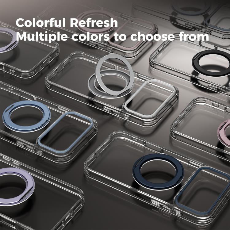 ABEEL MagSafe Q-LUCK Pivot Bracket Transparent Phone Case, For iPhone 15 Pro Max, For iPhone 15 Pro, For iPhone 15 Plus, For iPhone 15, For iPhone 14 Plus, For iPhone 14, For iPhone 14 Pro, For iPhone 14 Pro Max