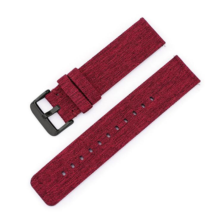 Stainless Steel Pin Buckle Nylon Woven Canvas Watch Band, 16mm, 18mm