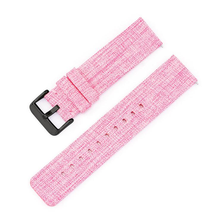 Stainless Steel Pin Buckle Nylon Woven Canvas Watch Band, 16mm, 18mm