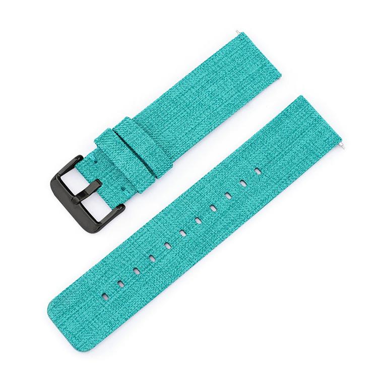 Stainless Steel Pin Buckle Nylon Woven Canvas Watch Band, 20mm, 22mm