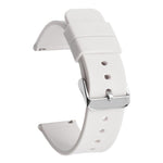Stainless Steel Silver Pin Buckle Solid Color Silicone Waterproof Watch Band, 10mm, 12mm, 14mm, 15mm