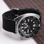 Stainless Steel Silver Pin Buckle Solid Color Silicone Waterproof Watch Band, 16mm, 18mm, 19mm