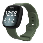 For Fitbit Versa 3 / Sense Silicone Replacement Strap Watchband, Size: L