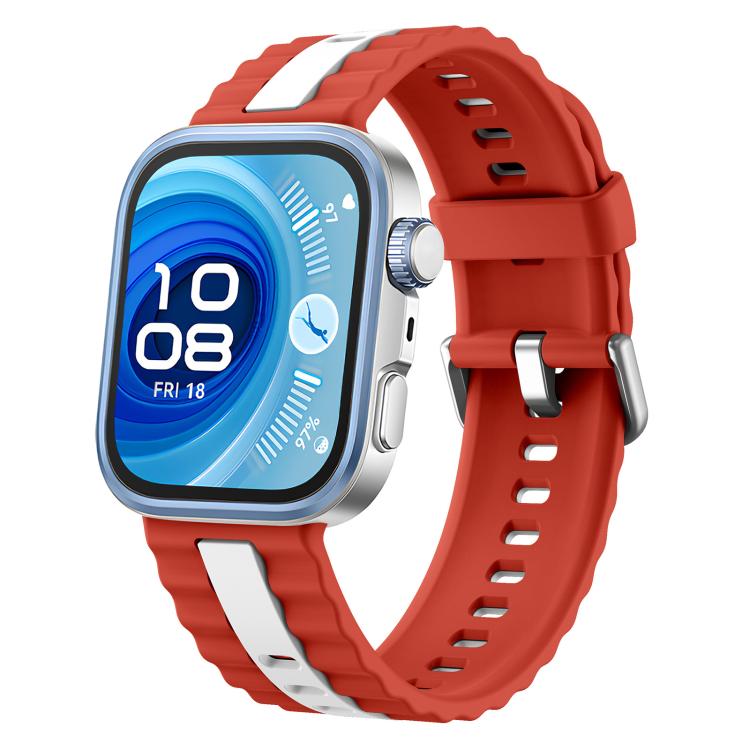 xDfind Sport Vertical Striped Two Color Silicone Watch Band, For Huawei Watch Fit 5 / Fit 5 Pro / Fit 4 Pro