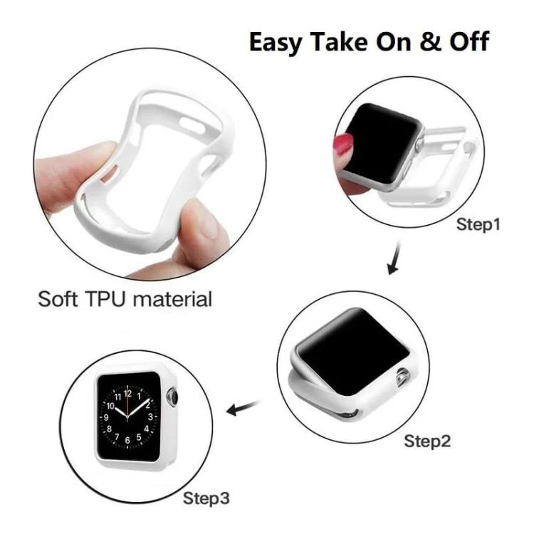 xDfind Candy TPU Watch Cover, For Apple Watch Series 3 / 2 / 1 38mm, For Apple Watch Series 3 / 2 / 1 42mm
