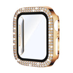 xDfind Double Row Diamond Tempered Glass Film Integrated PC Watch Cover, For Apple Watch Series 6 / 5 / 4 / SE 44mm, For Apple Watch Series 6 / 5 / 4 / SE 40mm, For Apple Watch Series 11 46mm / 10 46mm, For Apple Watch Series 11 42mm / 10 42mm         ...