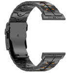 26mm Wide Dual-color Detachable Safety Clasp Titanium Alloy Watch Band, For Apple Watch 46mm / 49mm / 45mm / 44mm