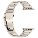 I-shaped Quick-release Safety Clasp Titanium Alloy Watch Band, For Apple Watch 46mm / 49mm / 45mm / 44mm, For Apple Watch 42mm / 41mm / 40mm / 38mm