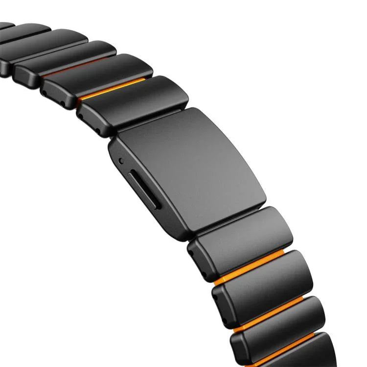Magnetic Norman Buckle Integrated One-bead Stainless Steel Watch Band, For Apple Watch 46mm / 49mm / 45mm / 44mm