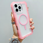 Transparent Matte TPU Hybrid PC 3-in-1 MagSafe Phone Case, For iPhone 17 Pro Max, For iPhone 17 Pro, For iPhone 17, For iPhone Air, For iPhone 16 Pro Max, For iPhone 16 Pro, For iPhone 16 Plus, For iPhone 16