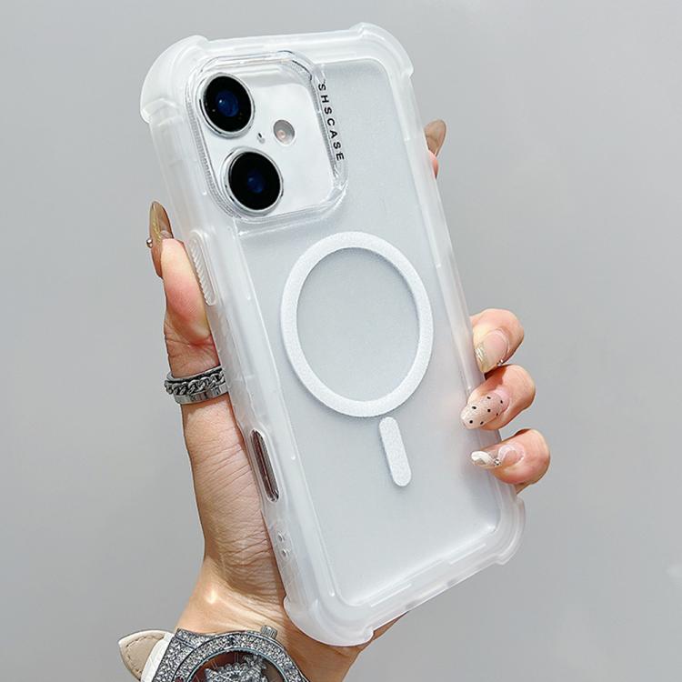 Transparent Matte TPU Hybrid PC 3-in-1 MagSafe Phone Case, For iPhone 17 Pro Max, For iPhone 17 Pro, For iPhone 17, For iPhone Air, For iPhone 16 Pro Max, For iPhone 16 Pro, For iPhone 16 Plus, For iPhone 16