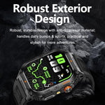 YK12 2.0 inch Screen Outdoor Sports Smart Watch IP68 Waterproof Built-in Flashlight