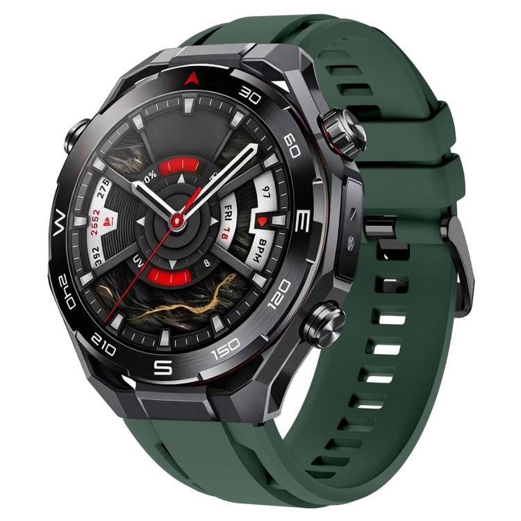 xDfind Black Buckle Sport Silicone Watch Band, For Huawei Watch Ultimate 2