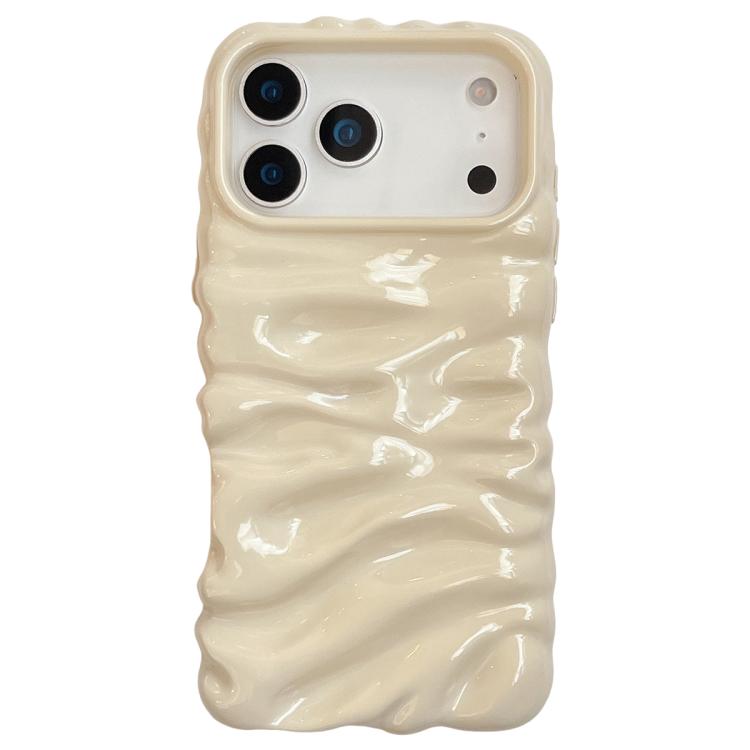 Cream Texture Electroplating TPU Full Coverage Phone Case, For iPhone 17 Pro Max, For iPhone 17 Pro