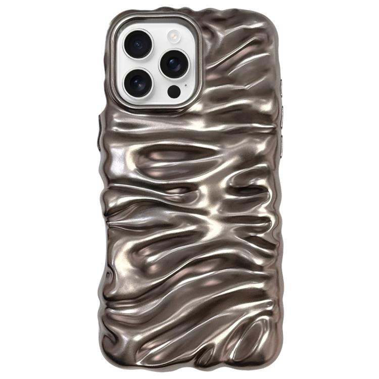 Cream Texture Electroplating TPU Full Coverage Phone Case, For iPhone 17, For iPhone 16 Pro Max, For iPhone 16 Pro, For iPhone 16