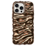 Cream Texture Electroplating TPU Full Coverage Phone Case, For iPhone 16 Pro, For iPhone 16, For iPhone 15 Pro Max, For iPhone 15 Pro