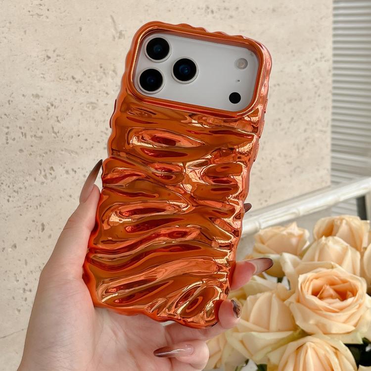 Cream Texture Electroplating TPU Full Coverage Phone Case, For iPhone 17, For iPhone 16 Pro Max, For iPhone 16 Pro, For iPhone 16
