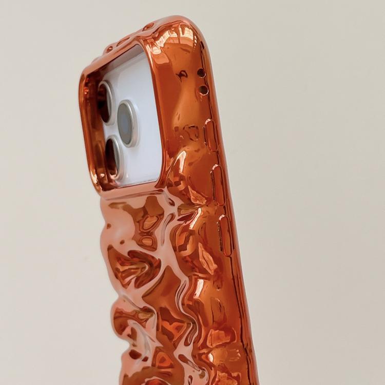 Cream Texture Electroplating TPU Full Coverage Phone Case, For iPhone 17, For iPhone 16 Pro Max, For iPhone 16 Pro, For iPhone 16