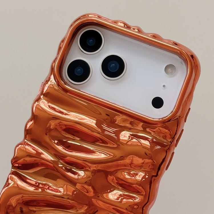 Cream Texture Electroplating TPU Full Coverage Phone Case, For iPhone 16 Pro, For iPhone 16, For iPhone 15 Pro Max, For iPhone 15 Pro