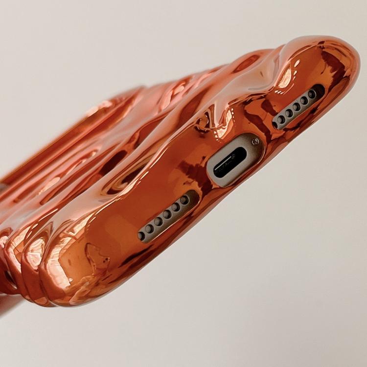 Cream Texture Electroplating TPU Full Coverage Phone Case, For iPhone 16 Pro, For iPhone 16, For iPhone 15 Pro Max, For iPhone 15 Pro