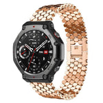 xDfind Fish Scale Texture Metal Watch Band, For Amazfit T-Rex 3